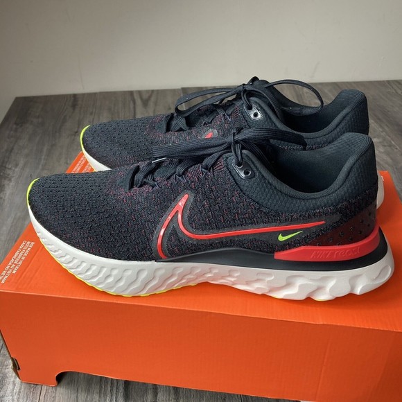 Nike React Infinity Run Flyknit 3 Mens Running Shoes Black DH5392 007 Size 11.5